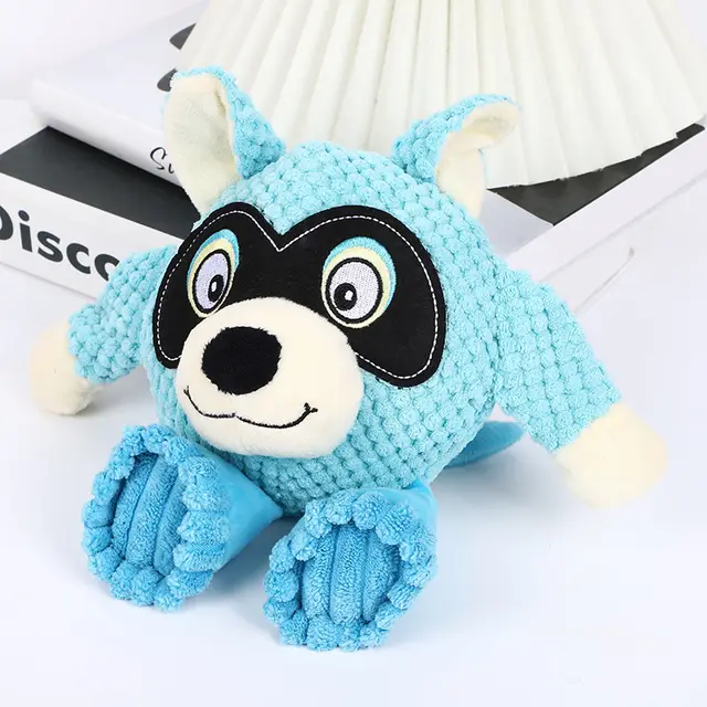 New Soundmaking Pet Toy Bite Resistant Dog Toy Tooth Grinding And Tooth Cleaning Pet Plush Toy Blue - Shop at LoveMi