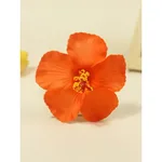 Bohemian Beach Vacation Flower Hair Clip For Women Fashion Girl Accessories Gift - Orange