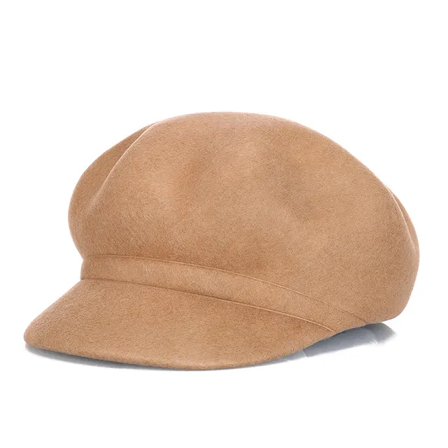 Pure wool ladies classic beret Dark Khaki - Shop at LoveMi