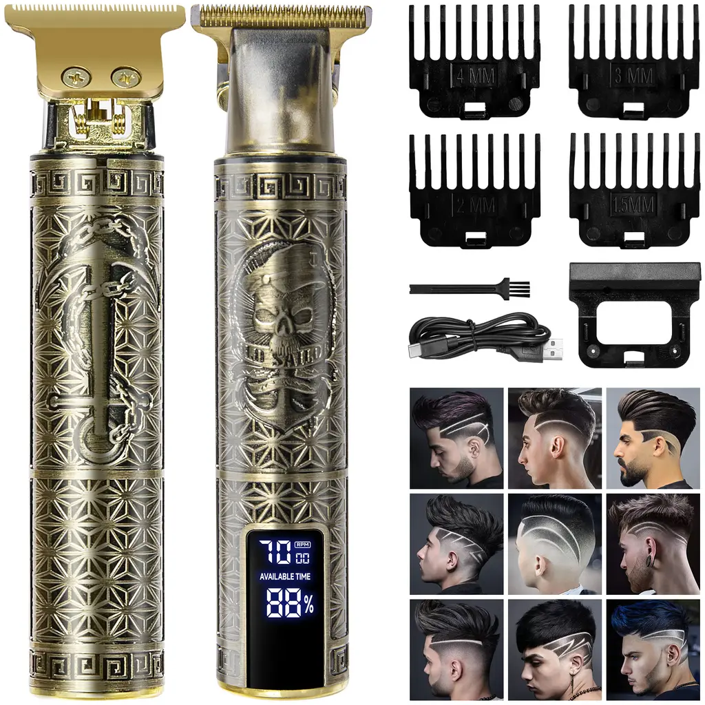 Professional Mens Hair Clippers Shaver Trimmers Machine Cordless Beard Electric - Piracy