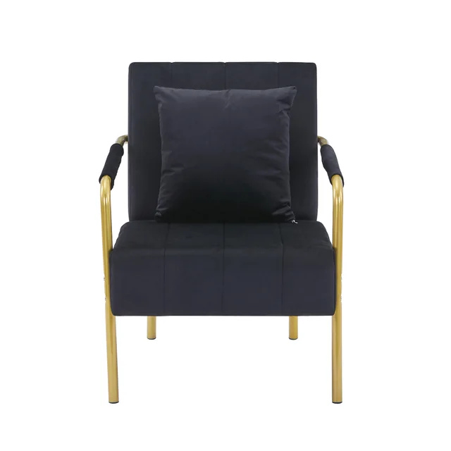 Modern Velvet Accent Chair For Living Room Black - Shop at LoveMi