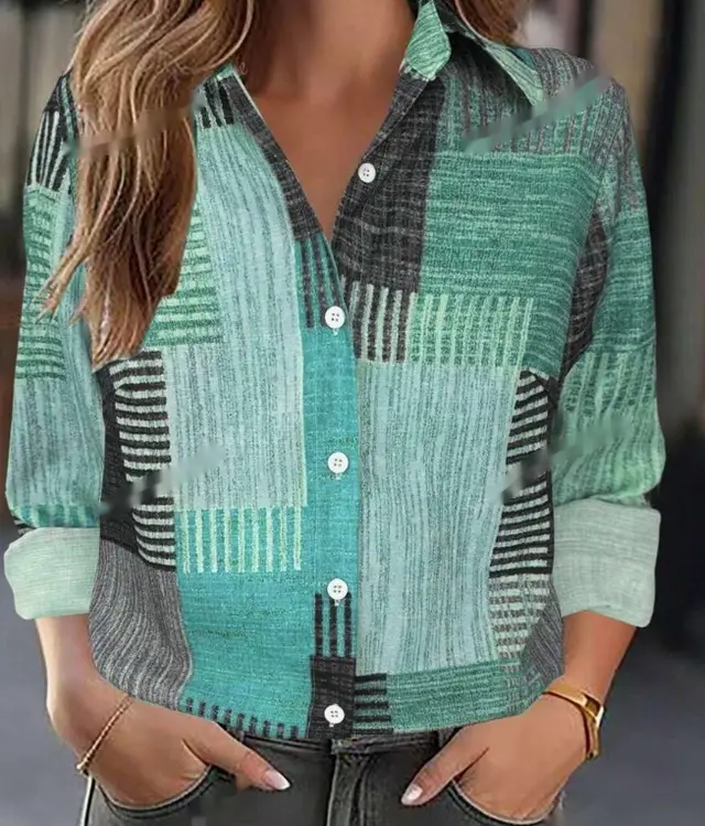 Women's Spring Summer Long Sleeve Casual Shirt Multicolor - Shop at LoveMi