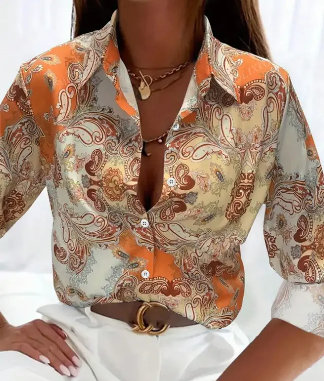 Women's Spring Summer Long Sleeve Casual Shirt Multicolour - Shop at LoveMi
