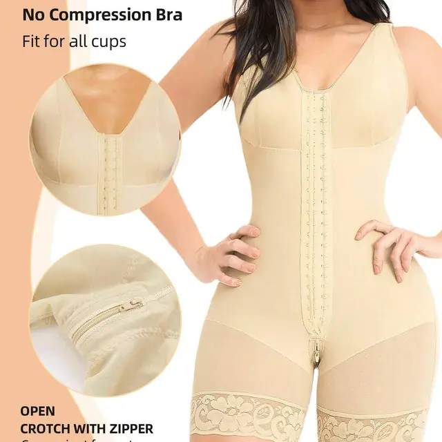 Fajas Colombianas Women's Shapewear, Full Body Sculpting After Abdominal Control, Hip Lifter With Zipper Crotch, Women's Fitness Set, Prohibition ... - Shop at LoveMi