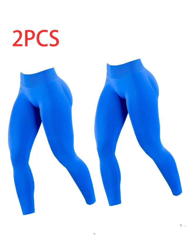 2pack Solid color Yoga Exercise Leggings 2Dgl - Shop at LoveMi