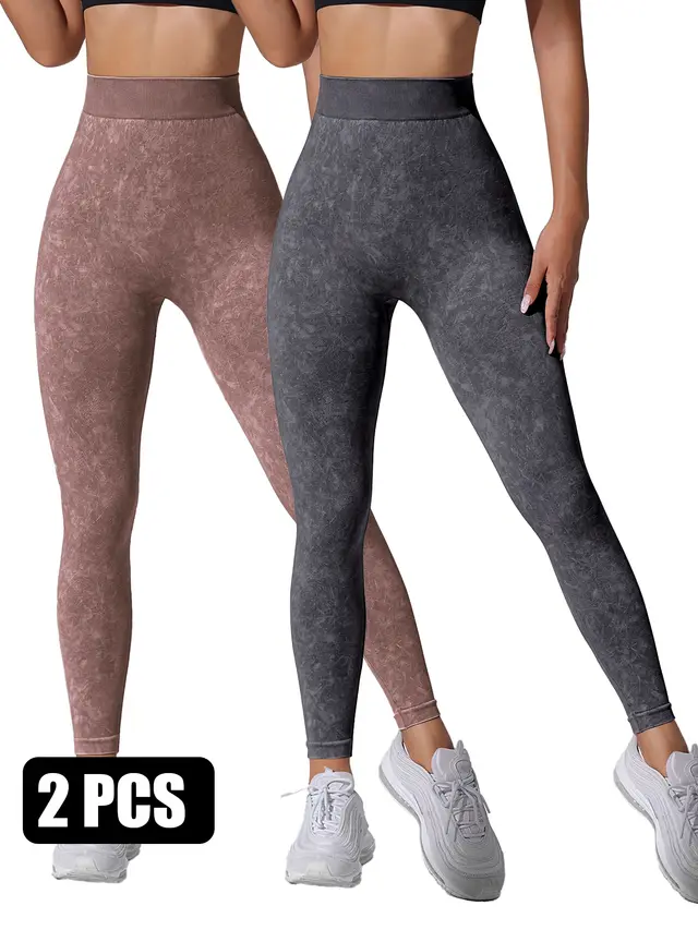 2PACK Sand washed Seamless Yoga Pants Cofbgy - Shop at LoveMi
