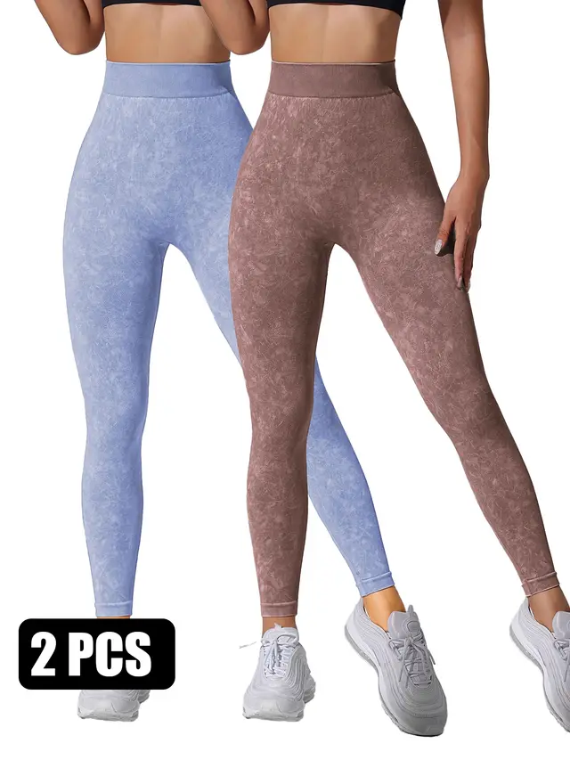 2PACK Sand washed Seamless Yoga Pants Cofblu - Shop at LoveMi