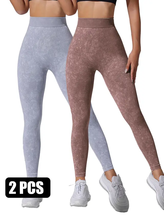 2PACK Sand washed Seamless Yoga Pants Coflgy - Shop at LoveMi