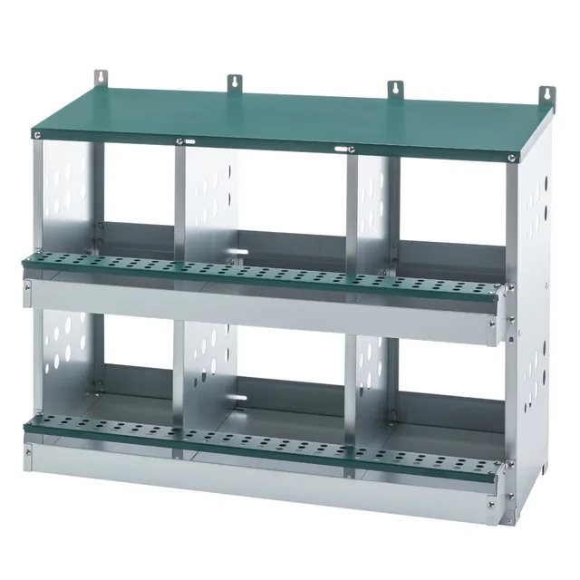 6 Compartments Chicken Nesting Box For Laying Eggs, Roll Away Chicken Laying Boxes, Green Green - Shop at LoveMi