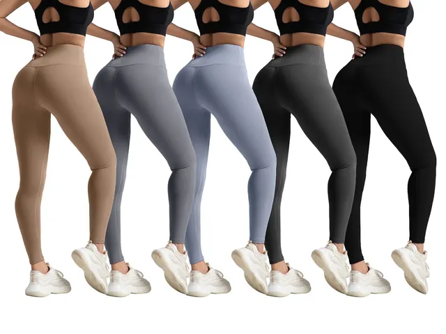 No Awkward Line Peach Butt Yoga Pants High Waist Tummy Control Running Sports Leggings Multicolored - Shop at LoveMi