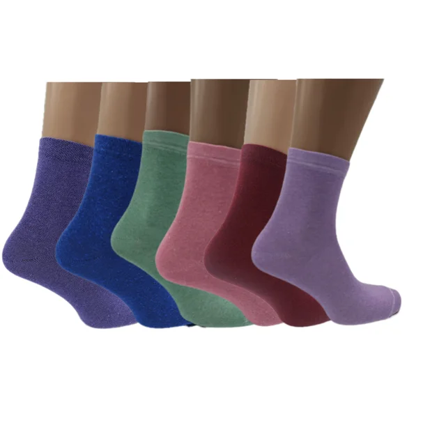 Set Of 6 12 Or 24 Pairs Womens Colorful Socks 24Pairs - Shop at LoveMi