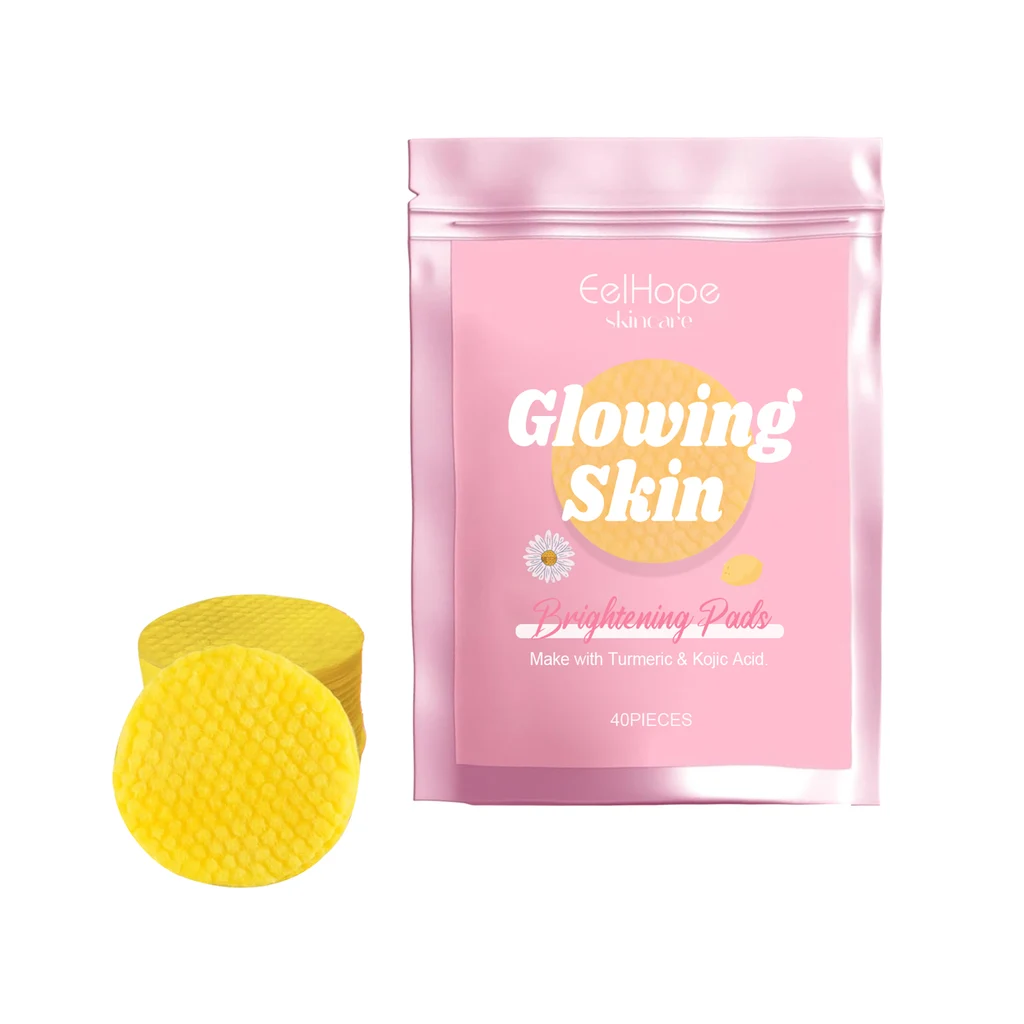 Eelhope Turmeric Kojic Acid Cleansing Gasket Gently Cleanses Facial Skin Pores, Moisturizes And Refreshes Skin Care - 1Pcs