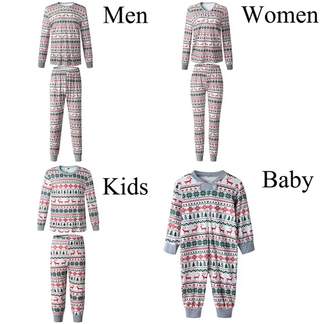 Christmas parent child long sleeve suit Mom - Shop at LoveMi