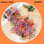 Baby Hair Ties Hair Rubber Bands For Toddler Infants Kids Girls Thin Small Hair Elastics TPU 300 Pack