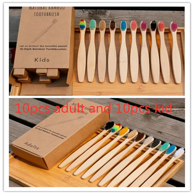 Eco Friendly Bamboo Soft Fibre Toothbrush Both - Shop at LoveMi