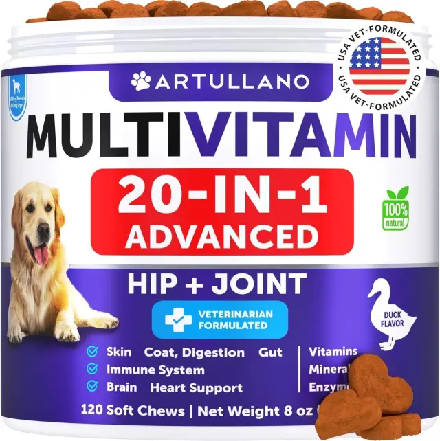 Do Not Sell On Dog Multivitamin Chewable With Glucosamine 20 In 1 Dog Vitamins And Supplements Senior & Puppy Multivitamin For Dogs Pet Joint Suppo... Artullano - Shop at LoveMi