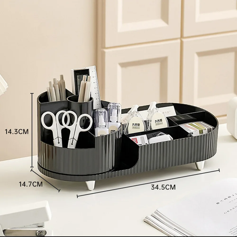 Makeup Organizer Countertop Rotating Makeup Organizer For Vanity Large Capacity Cosmetic Display Case With Makeup Brush Holder Cosmetic Organizer C...