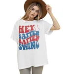 Baseball Mom Shirt Womens Baseball Shirts Oversized Hey Batter Batter Swing Graphic Ballpark Gift Short Sleeve Tops Casual Outfits Jeans Elegant Wh...