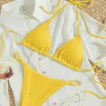 Factory Women's Sexy Small Rib Bikini Tie Bikini Set Two Piece Swimsuit Beach Wear - Style14-L