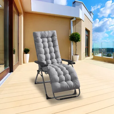67x22in OR 71x22in Size Options Chaise Lounger Cushion Recliner Rocking Chair Sofa Mat Deck Chair Cushion 71X22X4In Plus Grey - Shop at LoveMi