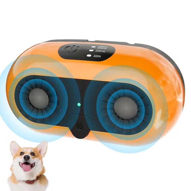 Ultrasonic Dog Bark Deterrent, Anti Barking Device Dog Barking Control Devices With 3 Modes Stop Barking Neighbors Dog, 50ft Range Indoor & Outdoor... Orange - Shop at LoveMi