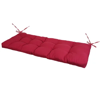 Bench Seat Cushion For Indoor Outdoor Furniture Water Resistant Or Non Water Resistant Options 8CM Or 10CM 51.18 X 19.68IN For Garden Patio Balcony... Normal 8Cm Red - Shop at LoveMi