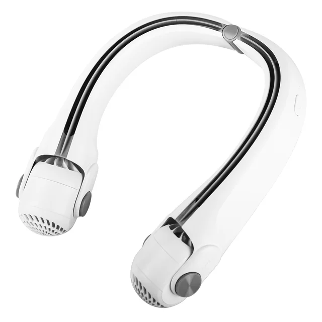 White Green Options Portable Neck Hanging Fan Hands free Cooling Personal Fan With 3 Speeds 360 Degree Air Flow Adjustable Neck Width For Home O... - Shop at LoveMi