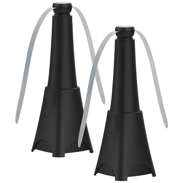 2 Pack Portable Reflective Fly Repellent Fan Rechargeable Battery Powered Table Food Fly Trap With Pattern Soft Stop Blade Hanging Hook Indoor Outd... 2Pcs - Shop at LoveMi