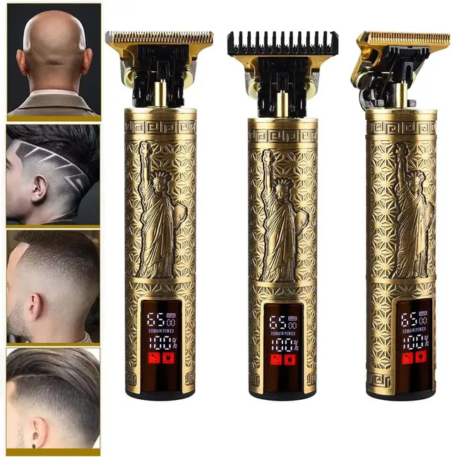 Beard Trimmer Hair Clippers Cordless Hair Cutting Kit Barber Shaving Machine For Men USB Rechargeable Statue Of Liberty - Shop at LoveMi