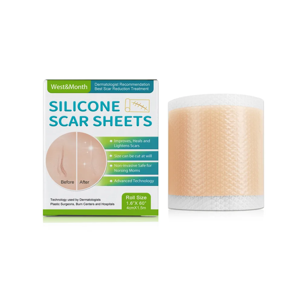 Self-Adhesive Silicone Scar Repair Orange Line Growth Line Smooth Skin Care Beauty Patch - 2Pc