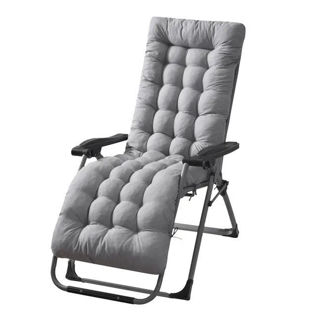 Chaise Lounger Cushion Recliner Rocking Chair Sofa Mat Deck Chair Cushion Chair Not Inlcuded Standard Type Grey - Shop at LoveMi