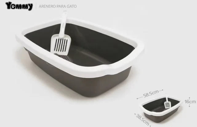 Cat Litter Box With Shovel Black White - Shop at LoveMi