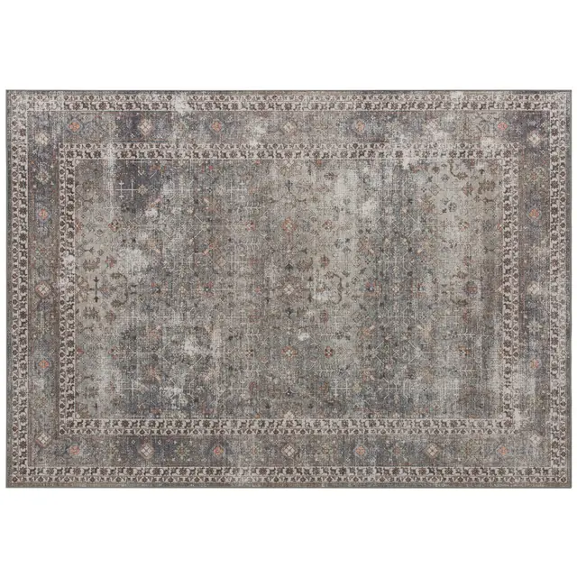Machine Washable Area Rug 8x10, Non Slip Traditional Floor Cover Foldable Carpet For Living Room, Dark Mixed Brown Brown - Shop at LoveMi