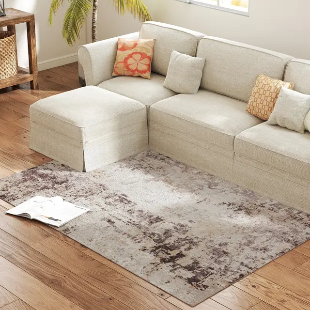 Machine Washable Area Rug 4x6, Non Slip Modern Abstract Floor Carpet For Living Room, Bedroom, Dining Room, Mixed Brown Brown - Shop at LoveMi
