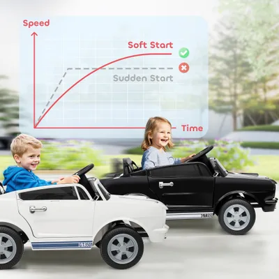 Ride On Car With Remote Control, Adjustable Speed, MP3, Smooth Start, LED Lights, Black Black - Shop at LoveMi