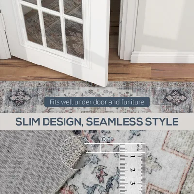 8x10 Area Rug, Vintage Machine Washable Rug, Non Slip Carpet For Living Room, Bedroom, Dining Room, Brown And Green Brown And Green - Shop at LoveMi