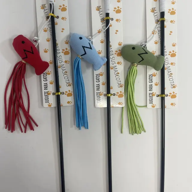 Cat Teaser And Fishing Rod Green - Shop at LoveMi
