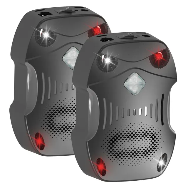 2 Pack Under Hood Ultrasonic Rodent Repeller Rodent Control Deterrent Chaser Blocker For Vehicle Indoor With Strobe Light 3 Power Supplies 2Packs - Shop at LoveMi