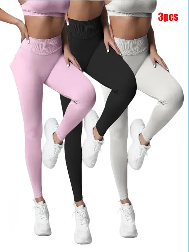 Workout Leggings Must Have For Sports Fitness Pink Black Grey - Shop at LoveMi