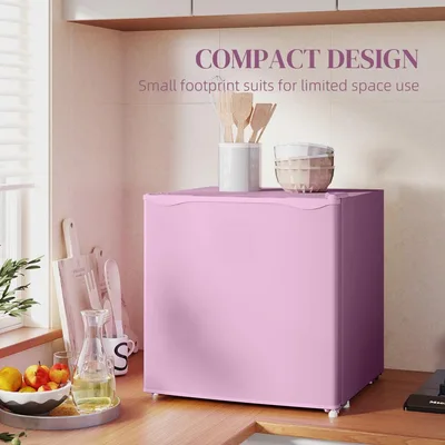 1.1 Cu.Ft Countertop Mini Freezer, Compact Upright Freezer With Removable Shelves Pink - Shop at LoveMi
