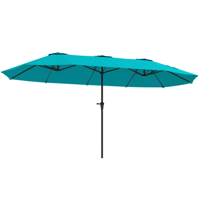 13 Ft. Extra Large Patio Umbrella With Easy Crank Handle, Vents For Outdoor, Patio, Navy Blue Navy Blue - Shop at LoveMi