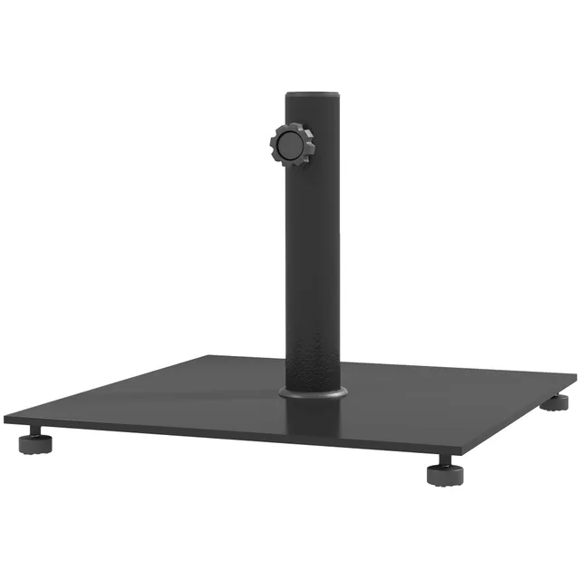 Square Patio Umbrella Base, 29 Lbs Metal Umbrella Stand Base With Adjustable Foot Pads, Heavy Duty Patio Umbrella Holder For 1.51.9 Umbrella Poles ... Black - Shop at LoveMi