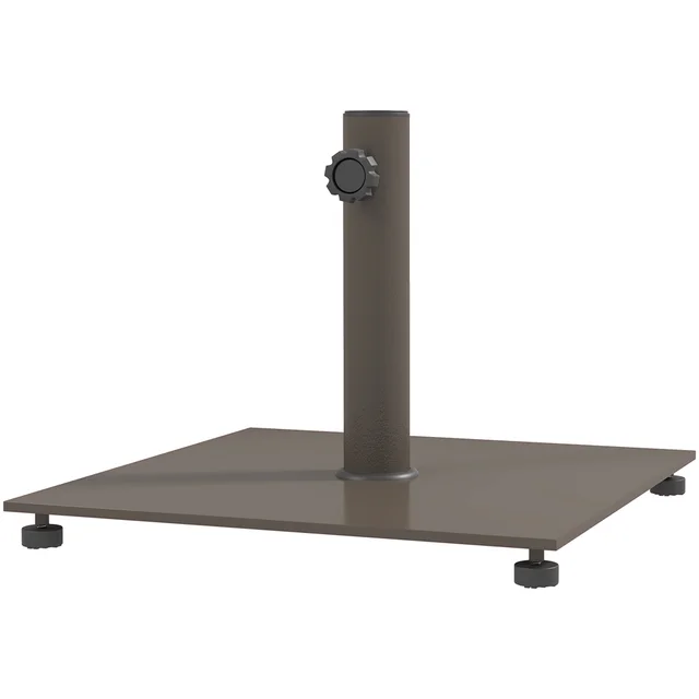 Square Patio Umbrella Base, 29 Lbs Metal Umbrella Stand Base With Adjustable Foot Pads, Heavy Duty Patio Umbrella Holder For 1.51.9 Umbrella Poles ... Brown - Shop at LoveMi
