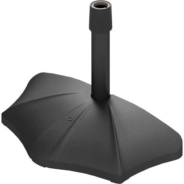 Patio Umbrella Base, 26 Lbs Concrete Heavy Duty Half Umbrella Stand, Patio Umbrella Holder For 1.51.9 Umbrella Poles For Outdoor, Lawn, Poolside, B... Black - Shop at LoveMi