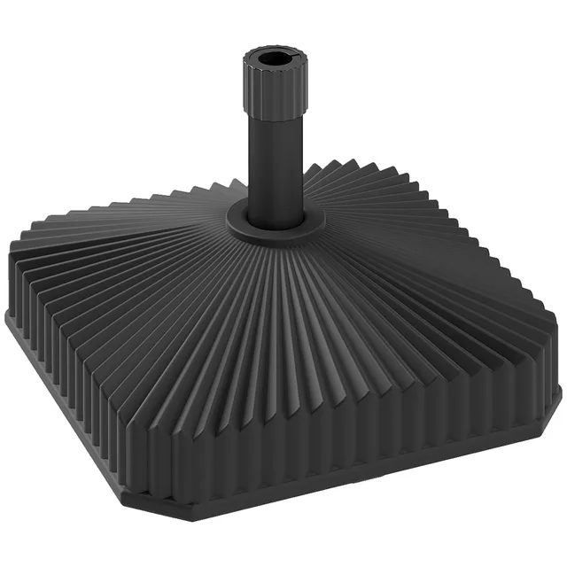 Square Patio Umbrella Base Holder, Heavy Duty Outdoor Umbrella Stand Base, Filled Up To 42lbs With Stand Or 33lbs With Water For Garden, Poolside, ... Black - Shop at LoveMi