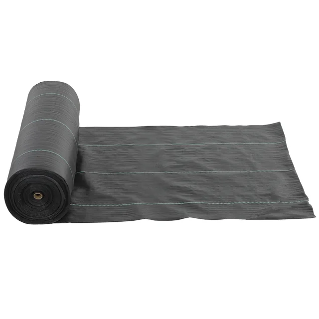 Weed Barrier Landscape Fabric, 5oz Heavy Duty Woven Weed Control Fabric For Landscaping Black - Shop at LoveMi