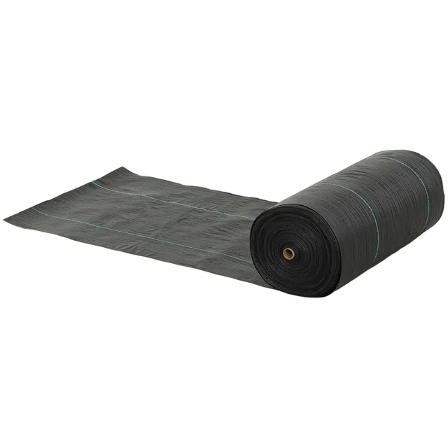 Weed Barrier Landscape Fabric, 5oz Heavy Duty Woven Weed Control Fabric For Landscaping Black - Shop at LoveMi