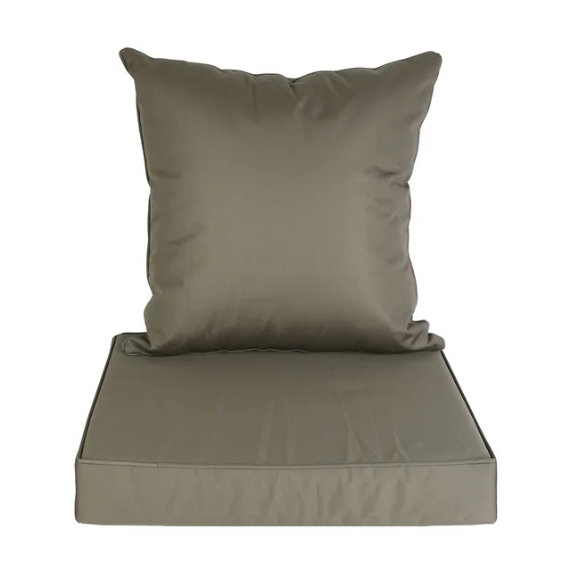 Outdoor Seat Cushion Set Waterproof Patio Furniture Cushion And Back Pillow Fade Resistant Deep Seat Set Chair Pad With Removable Cover For Chair S... Dark Grey - Shop at LoveMi