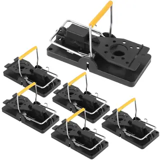 6Packs Mouse Traps Reusable Rat Rodent Killer Effective Pest Control Mouse Catcher Mice Snap Kill Trap - 6Pcs