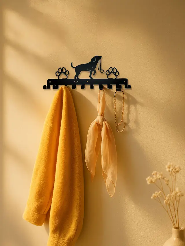 Cute Rustic Wall Rack W Hooks Space Saving Storage For Coats, Hats,Towels Look At The Picture - Shop at LoveMi